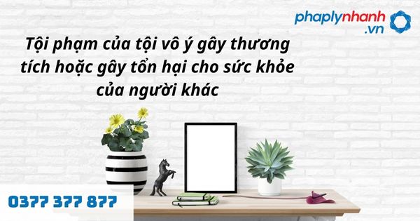 Vô ý gây thương tích là gì? Quy định về tội vô ý gây thương tích hoặc gây tổn hại cho sức khỏe của người khác như thế nào? 1 tội phạm của tội vô ý gây thương tích hoặc gây tổn hại cho sức khỏe của người khác - hỗ trợ, tư vấn pháp lý nhanh