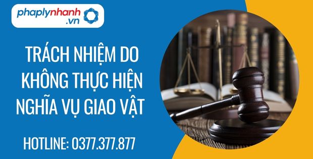 Trách nhiệm do không thực hiện nghĩa vụ giao vật là gì? 1 trách nhiệm do không thực hiện nghĩa vụ giao vật - Tư vấn hỗ trợ phaplynhanh
