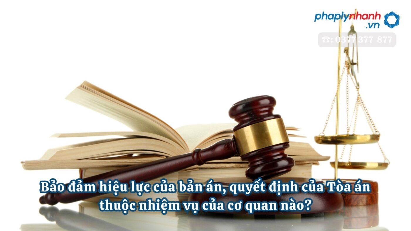 Bảo đảm hiệu lực của bản án, quyết định của Tòa án thuộc nhiệm vụ của cơ quan nào? 1 Bảo đảm hiệu lực của bản án, quyết định của Tòa án thuộc nhiệm vụ của cơ quan nào - tư vấn, hỗ trợ pháp lý nhanh