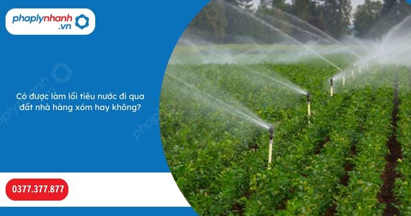 Có được làm lối tiêu nước đi qua đất nhà hàng xóm hay không? 1 Có được làm lối tiêu nước đi qua đất nhà hàng xóm hay không-Hỗ trợ, tư vấn pháp lý nhanh