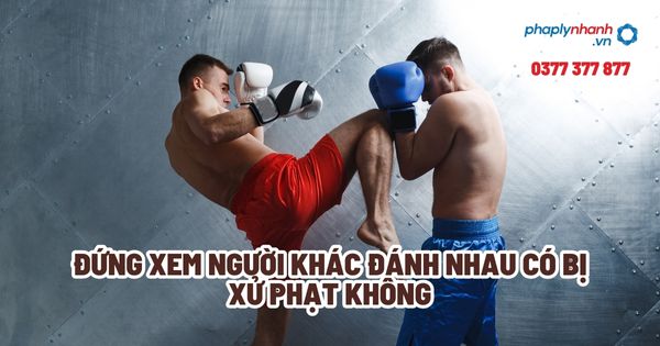 Đứng xem người khác đánh nhau có bị xử phạt không? 1 Đứng xem người khác đánh nhau có bị xử phạt không - Tư vấn, hỗ trợ pháp lý nhanh