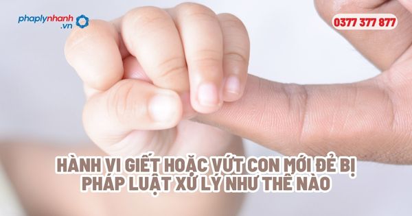 Hành vi giết hoặc vứt con mới đẻ bị pháp luật xử lý như thế nào? 1 Hành vi giết hoặc vứt con mới đẻ bị pháp luật xử lý như thế nào - Tư vấn, hỗ trợ pháp lý nhanh