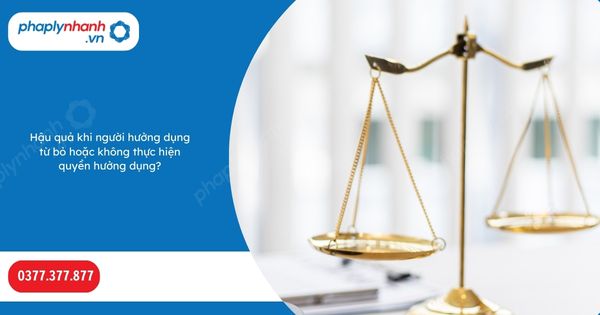 Hậu quả khi người hưởng dụng từ bỏ hoặc không thực hiện quyền hưởng dụng-Hỗ trợ, tư vấn pháp lý nhanh