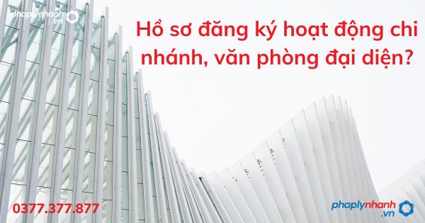 Hồ sơ đăng ký hoạt động chi nhánh, văn phòng đại diện - tư vấn hỗ trợ pháp lý nhanh