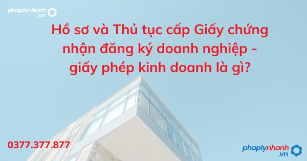 Hồ sơ và Thủ tục cấp Giấy chứng nhận đăng ký doanh nghiệp - giấy phép kinh doanh là gì? 1 Hồ sơ và Thủ tục cấp Giấy chứng nhận đăng ký doanh nghiệp - giấy phép kinh doanh là gì - tư vấn hỗ trợ pháp lý nhanh