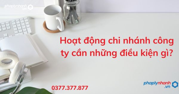 Hoạt động chi nhánh công ty cần những điều kiện gì? 1 Hoạt động chi nhánh công ty cần những điều kiện - tư vấn hỗ trợ pháp lý nhanh