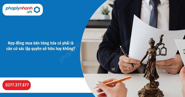 Hợp đồng mua bán hàng hóa có phải là căn cứ xác lập quyền sở hữu hay không? 1 Hợp đồng mua bán hàng hóa có phải là căn cứ xác lập quyền sở hữu hay không-Hỗ trợ, tư vấn pháp lý nhanh