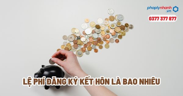 Lệ phí đăng ký kết hôn là bao nhiêu - Tư vấn, hỗ trợ pháp lý nhanh
