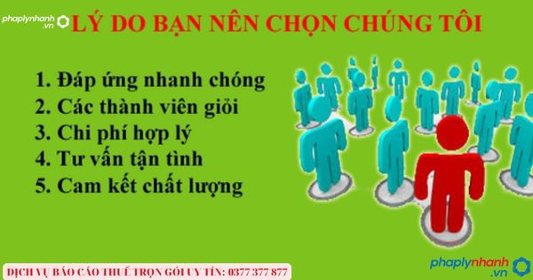 Dịch vụ báo cáo thuế trọn gói uy tín-TƯ VẤN, HỖ TRỢ PHÁP LÝ NHANH