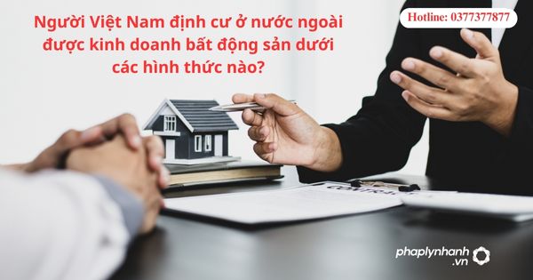 Người Việt Nam định cư ở nước ngoài được kinh doanh bất động sản dưới các hình thức nào?