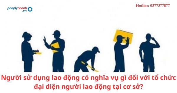 Người sử dụng lao động có nghĩa vụ gì đối với tổ chức đại diện người lao động tại cơ sở? 1 Người sử dụng lao động có nghĩa vụ gì đối với tổ chức đại diện người lao động tại cơ sở?