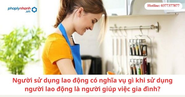 Người sử dụng lao động có nghĩa vụ gì khi sử dụng người lao động là người giúp việc gia đình?