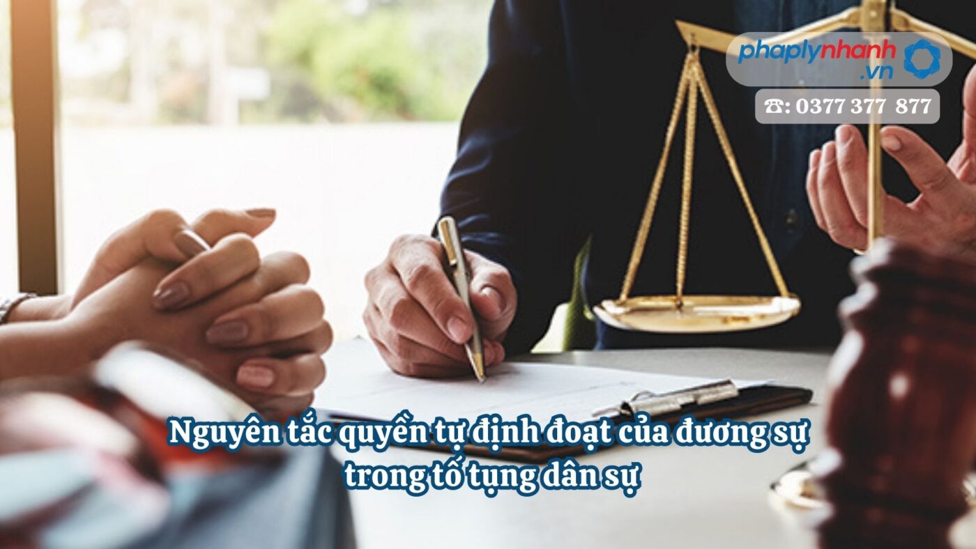 Nguyên tắc quyền tự định đoạt của đương sự trong tố tụng dân sự 22 Nguyên tắc quyền tự định đoạt của đương sự trong tố tụng dân sự - Tư vấn, hỗ trợ pháp lý nhanh