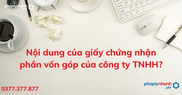 Nội dung của giấy chứng nhận phần vốn góp của công ty TNHH? 1 Nội dung của giấy chứng nhận phần vốn góp của công ty TNHH - tư vấn hỗ trợ pháp lý nhanh