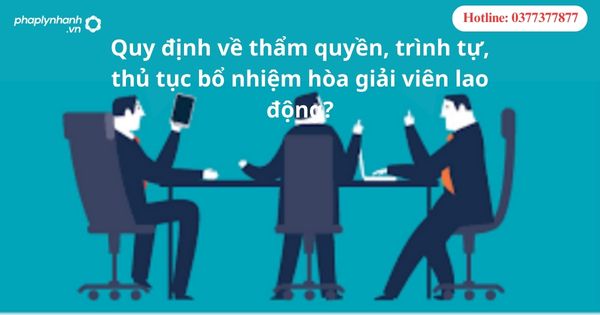Quy định về thẩm quyền, trình tự, thủ tục bổ nhiệm hòa giải viên lao động?