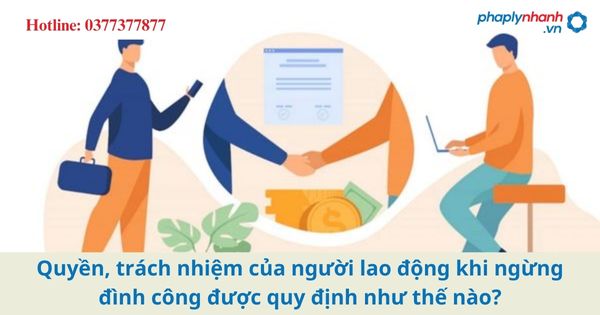 Quyền, trách nhiệm của người lao động khi ngừng đình công được quy định như thế nào? 1 Quyền, trách nhiệm của người lao động khi ngừng đình công được quy định như thế nào?