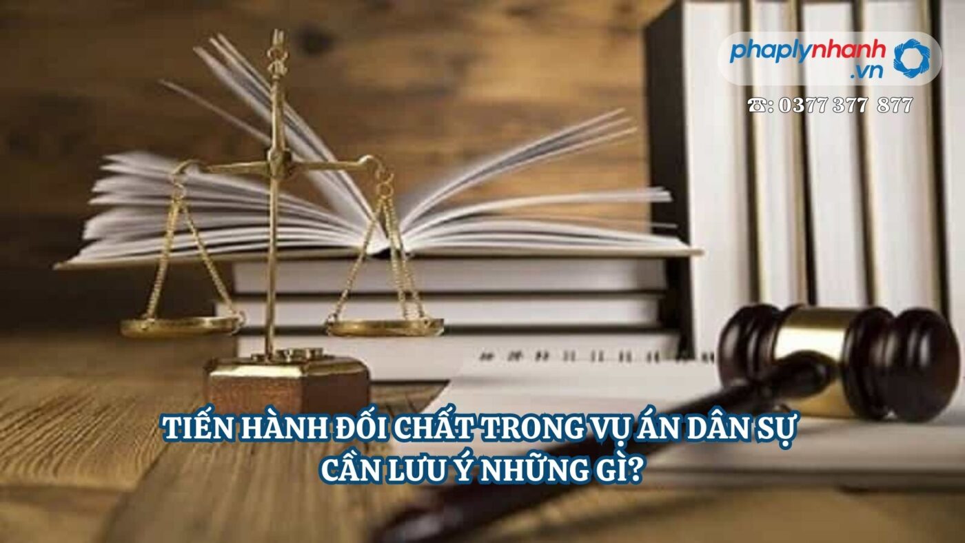 TIẾN HÀNH ĐỐI CHẤT TRONG VỤ ÁN DÂN SỰ CẦN LƯU Ý NHỮNG GÌ? 1 TIẾN HÀNH ĐỐI CHẤT TRONG VỤ ÁN DÂN SỰ CẦN LƯU Ý NHỮNG GÌ - Tư vấn, hỗ trợ pháp lý nhanh