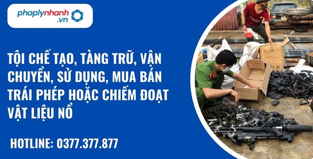 Quy định về tội chế tạo, tàng trữ, vận chuyển, sử dụng, mua bán trái phép hoặc chiếm đoạt súng săn, vũ khí thô sơ, vũ khí thể thao, công cụ hỗ trợ và các vũ khí khác có tính năng tác dụng tương tự như nào? 1 Tội chế tạo, tàng trữ, vận chuyển, sử dụng, mua bán trái phép hoặc chiếm đoạt vật liệu nổ - hỗ trợ, tư vấn pháp lý nhanh
