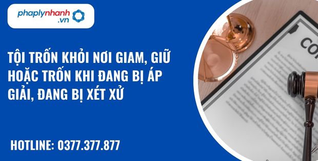 Tội trốn khỏi nơi giam, giữ hoặc trốn khi đang bị áp giải, đang bị xét xử như thế nào? 1 Tội trốn khỏi nơi giam, giữ hoặc trốn khi đang bị áp giải, đang bị xét xử - hỗ trợ, tư vấn pháp lý nhanh