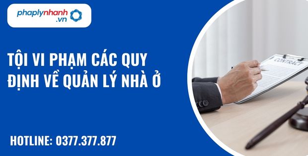 Tội vi phạm các quy định về quản lý nhà ở như thế nào? 19 Tội vi phạm các quy định về quản lý nhà ở - hỗ trợ, tư vấn pháp lý nhanh