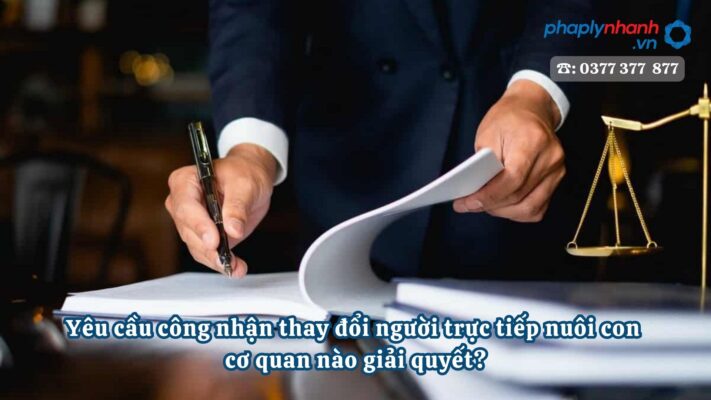 Yêu cầu công nhận thay đổi người trực tiếp nuôi con cơ quan nào giải quyết? 1 Yêu cầu công nhận thay đổi người trực tiếp nuôi con cơ quan nào giải quyết - Tư vấn hỗ trợ pháp lý nhanh