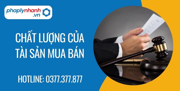 Chất lượng của tài sản mua bán là như thế nào? 1 chất lượng của tài sản mua bán - Tư vấn hỗ trợ phaplynhanh