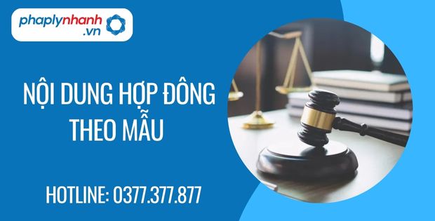 hợp đồng theo mẫu là gì? 2 nội dung hợp đông theo mẫu - Tư vấn hỗ trợ phaplynhanh