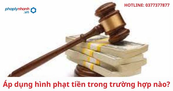 Áp dụng hình phạt tiền trong trường hợp nào? 1 Áp dụng hình phạt tiền trong trường hợp nào?