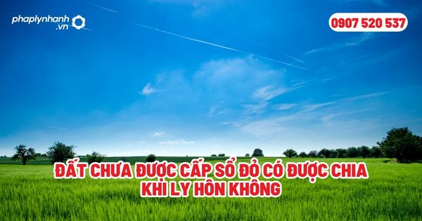 Đất chưa được cấp sổ đỏ có được chia khi ly hôn không? 1 Đất chưa được cấp sổ đỏ có được chia khi ly hôn không - Tư vấn, hỗ trợ pháp lý nhanh