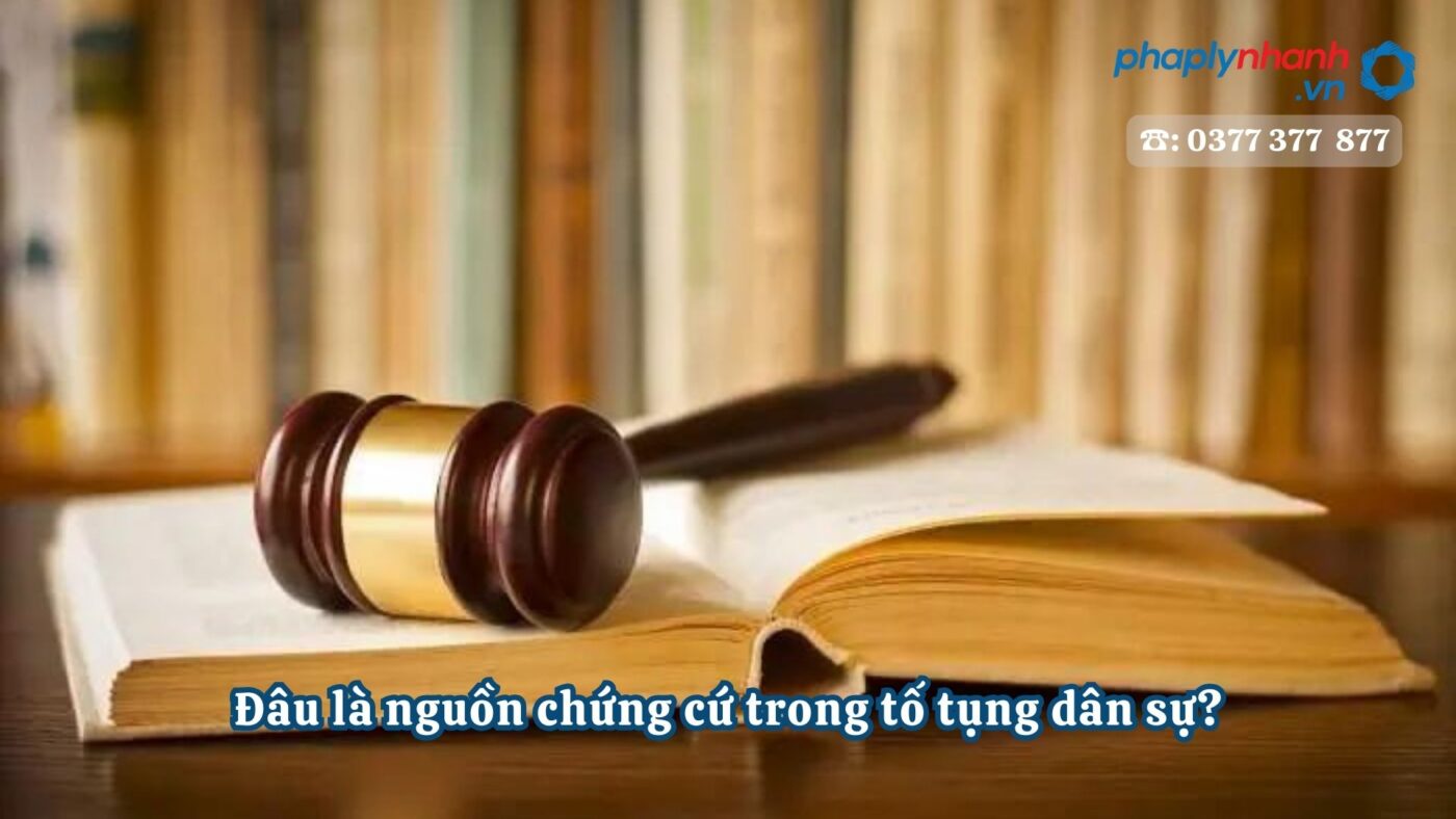Đâu là nguồn chứng cứ trong tố tụng dân sự? 1 Đâu là nguồn chứng cứ trong tố tụng dân sự - Tư vấn, hỗ trợ pháp lý nhanh
