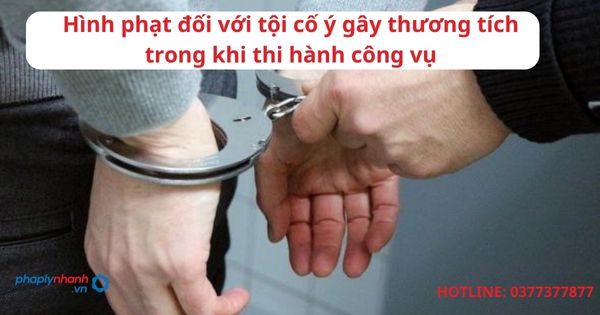 Hình phạt đối với tội gây thương tích trong khi thi hành công vụ 1 Hình phạt đối với tội gây thương tích trong khi thi hành công vụ