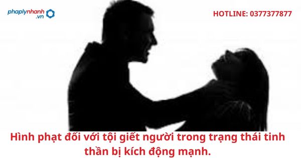 Hình phạt đối với tội giết người trong trạng thái tinh thần bị kích động mạnh. 1 Hình phạt đối với tội giết người trong trạng thái tinh thần bị kích động mạnh.