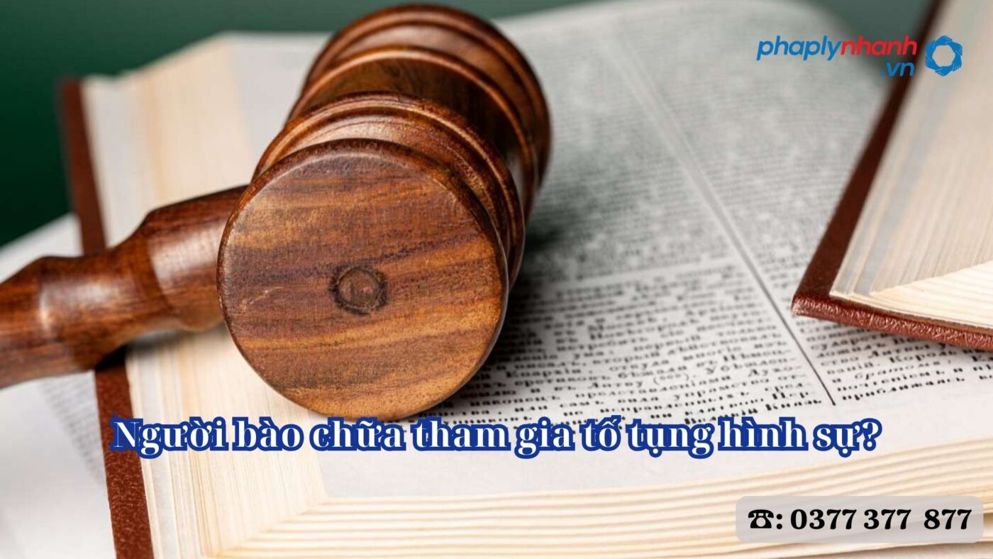 Người bào chữa tham gia tố tụng hình sự? 8 Người bào chữa tham gia tố tụng hình sự - Tư vấn, hỗ trợ pháp lý nhanh