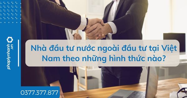 Nhà đầu tư nước ngoài đầu tư tại Việt Nam theo những hình thức nào? 1 Nhà đầu tư nước ngoài đầu tư tại Việt Nam theo những hình thức nào - tư vấn hỗ trợ pháp lý nhanh