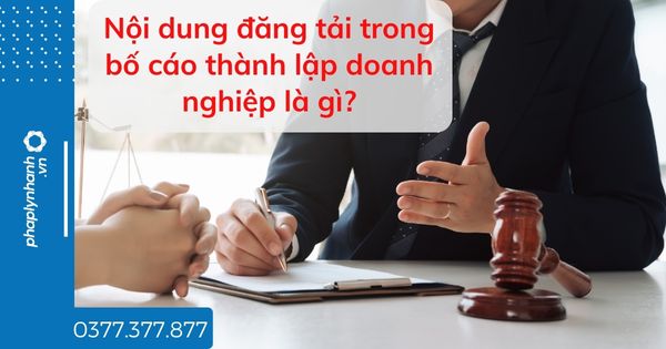 Nội dung đăng tải trong bố cáo thành lập doanh nghiệp là gì? 1 Nội dung đăng tải trong bố cáo thành lập doanh nghiệp là gì - tư vấn hỗ trợ pháp lý nhanh