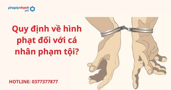 Quy định về hình phạt đối với cá nhân phạm tội? 1 Quy định về hình phạt đối với cá nhân phạm tội?