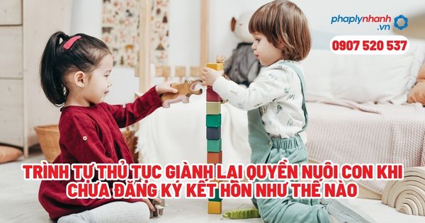 Trình tự thủ tục giành lại quyền nuôi con khi chưa đăng ký kết hôn như thế nào? 1 Trình tự thủ tục giành lại quyền nuôi con khi chưa đăng ký kết hôn như thế nào - Tư vấn, hỗ trợ pháp lý nhanh
