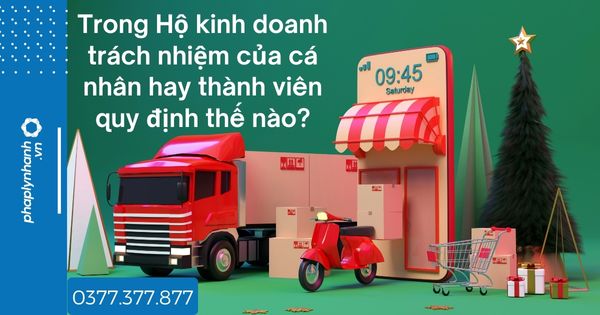 Trong Hộ kinh doanh trách nhiệm của cá nhân hay thành viên quy định thế nào - tư vấn hỗ trợ pháp lý nhanh