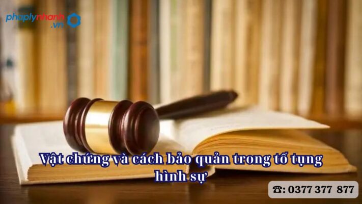 Vật chứng và cách bảo quản trong tố tụng hình sự 2 Vật chứng và cách bảo quản trong tố tụng hình sự - Tư vấn, hỗ trợ pháp lý nhanh