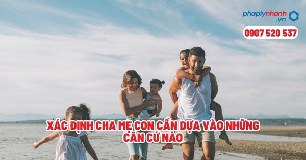 Xác định cha mẹ con cần dựa vào những căn cứ nào? 1 Xác định cha mẹ con cần dựa vào những căn cứ nào - Tư vấn, hỗ trợ pháp lý nhanh