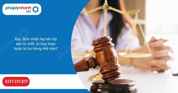Xác định thiệt hại khi tài sản bị mất, bị hủy hoại hoặc bị hư hỏng thế nào? 1 Xác định thiệt hại khi tài sản bị mất, bị hủy hoại hoặc bị hư hỏng thế nào-Hỗ trợ, tư vấn pháp lý nhanh