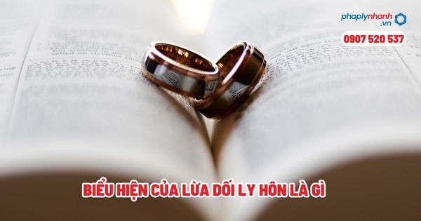 Biểu hiện của lừa dối ly hôn? 1 Biểu hiện của lừa dối ly hôn là gì - Tư vấn, hỗ trợ pháp lý nhanh