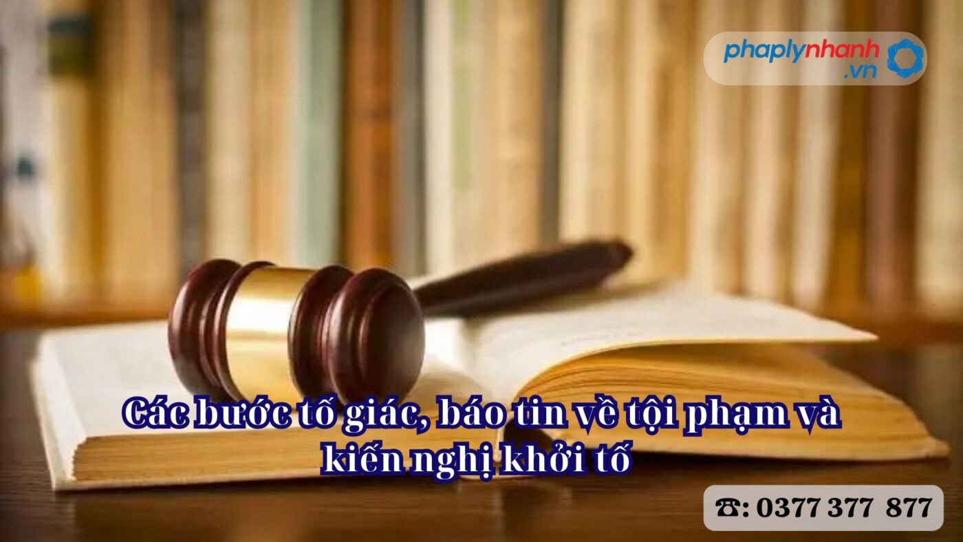 Các bước tố giác, báo tin về tội phạm và kiến nghị khởi tố 19 Quyền của người tố giác, báo tin về tội phạm, kiến nghị khởi tố - Tư vấn, hỗ trợ pháp lý nhanh