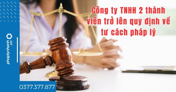 Công ty TNHH 2 thành viên trở lên quy định về tư cách pháp lý thế nào? 1 Công ty TNHH 2 thành viên trở lên quy định về tư cách pháp lý thế nào - tư vấn hỗ trợ pháp lý nhanh