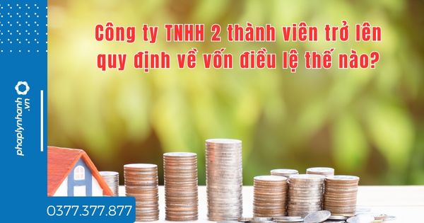 Công ty TNHH 2 thành viên trở lên quy định về vốn điều lệ thế nào? 1 Công ty TNHH 2 thành viên trở lên quy định về vốn điều lệ thế nào - tư vấn hỗ trợ pháp lý nhanh