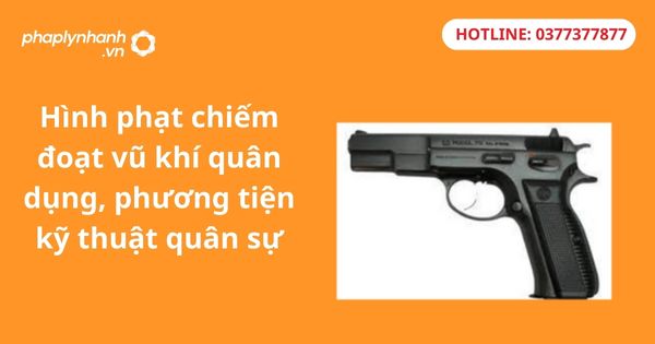 Hình phạt chiếm đoạt vũ khí quân dụng, phương tiện kỹ thuật quân sự 1 Hình phạt chiếm đoạt vũ khí quân dụng, phương tiện kỹ thuật quân sự