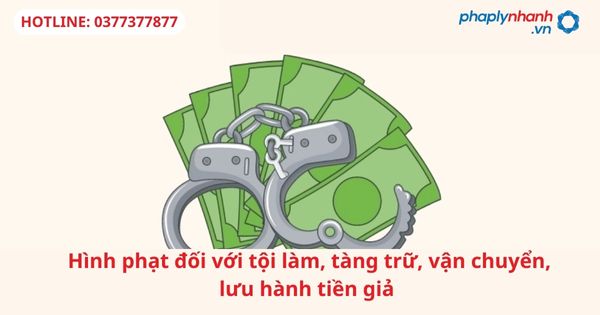 Hình phạt đối với tội làm, tàng trữ, vận chuyển, lưu hành tiền giả 1 Hình phạt đối với tội làm, tàng trữ, vận chuyển, lưu hành tiền giả