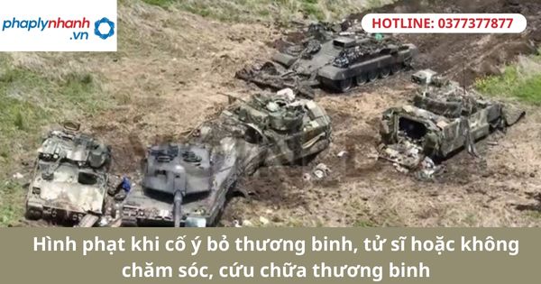 Hình phạt khi cố ý bỏ thương binh, tử sĩ hoặc không chăm sóc, cứu chữa thương binh 1 Hình phạt khi cố ý bỏ thương binh, tử sĩ hoặc không chăm sóc, cứu chữa thương binh