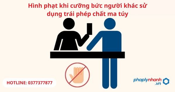 Hình phạt khi cưỡng bức người khác sử dụng trái phép chất ma túy 1 Hình phạt khi cưỡng bức người khác sử dụng trái phép chất ma túy