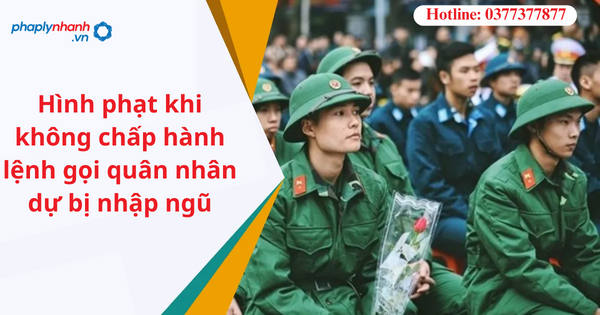 Hình phạt khi không chấp hành lệnh gọi quân nhân dự bị nhập ngũ 1 Hình phạt khi không chấp hành lệnh gọi quân nhân dự bị nhập ngũ